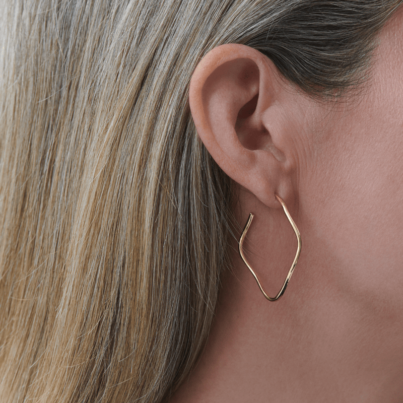 Gold earrings