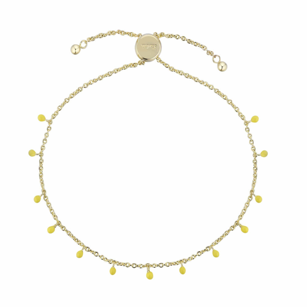 yellow enamel bracelet