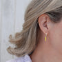 yellow enamel earrings summer yellow enamel 