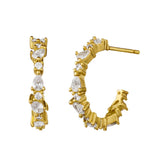 Loulerie Lumière Crystal Hoops 12mm