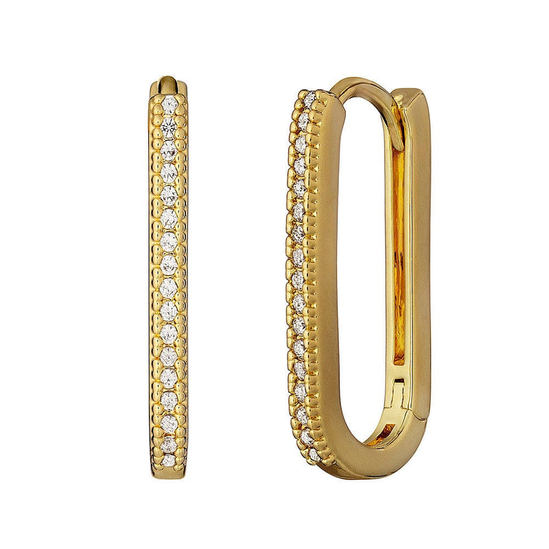 Loulerie Rectangular Crystal Huggies