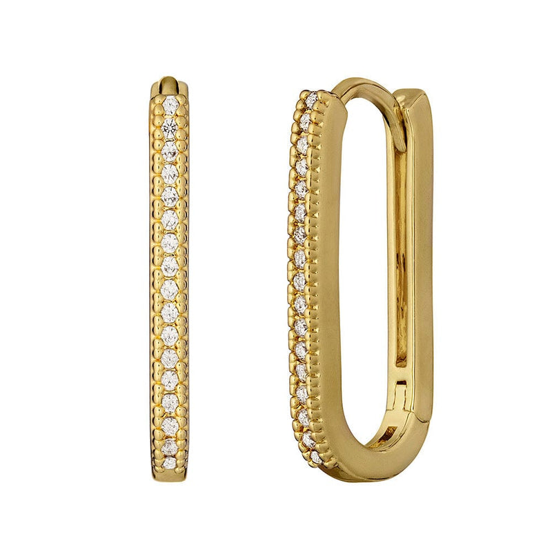 Loulerie Rectangular Crystal Huggies