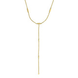 Loulerie Small Disc Lariat Necklace