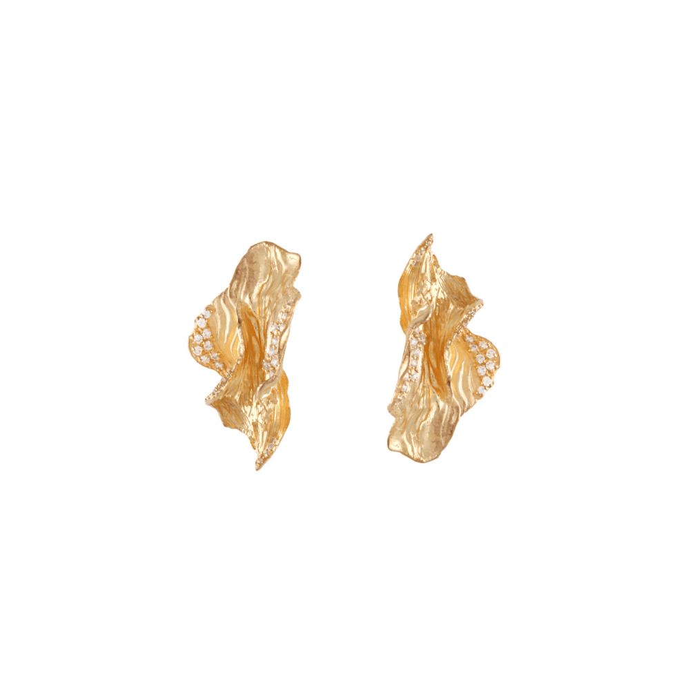 Joanna Laura Constantine Textured Eau de Rose Stud Earrings