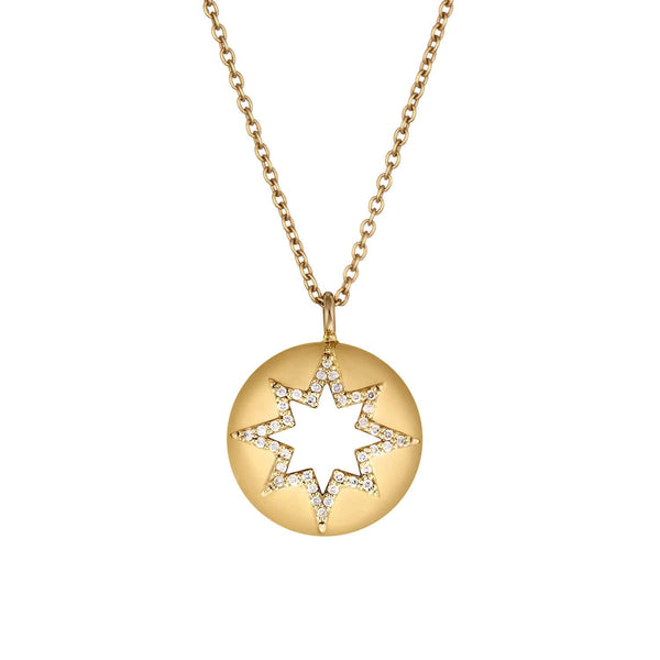 Loulerie Diamond Cut Out Star Necklace