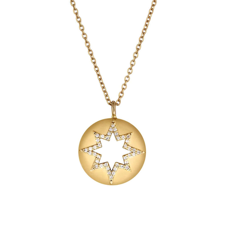 Loulerie Diamond Cut Out Star Necklace