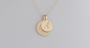 Personalised letter disc necklace