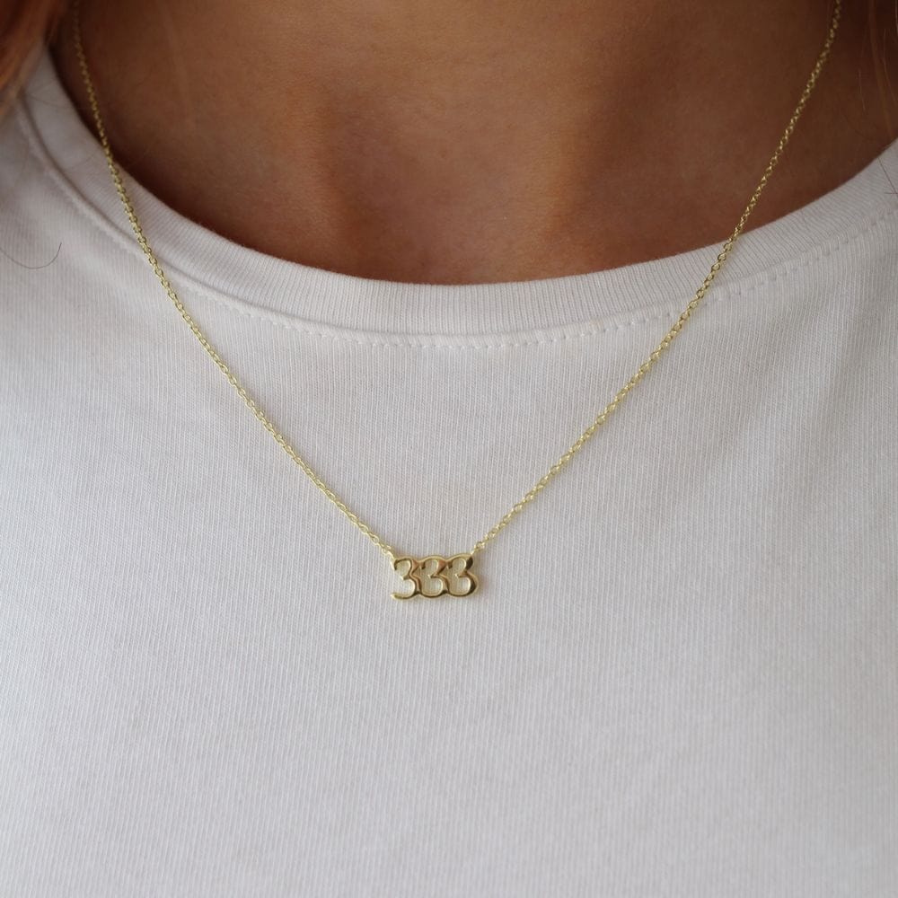 Loulerie Angel Number 333 Necklace