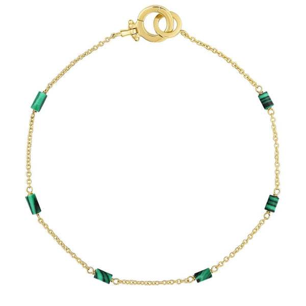 Gorjana Green Malachite Tatum Bead Bracelet