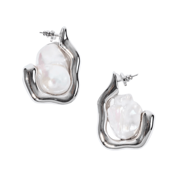 Pearl Octopuss.y Silver Rina Earrings