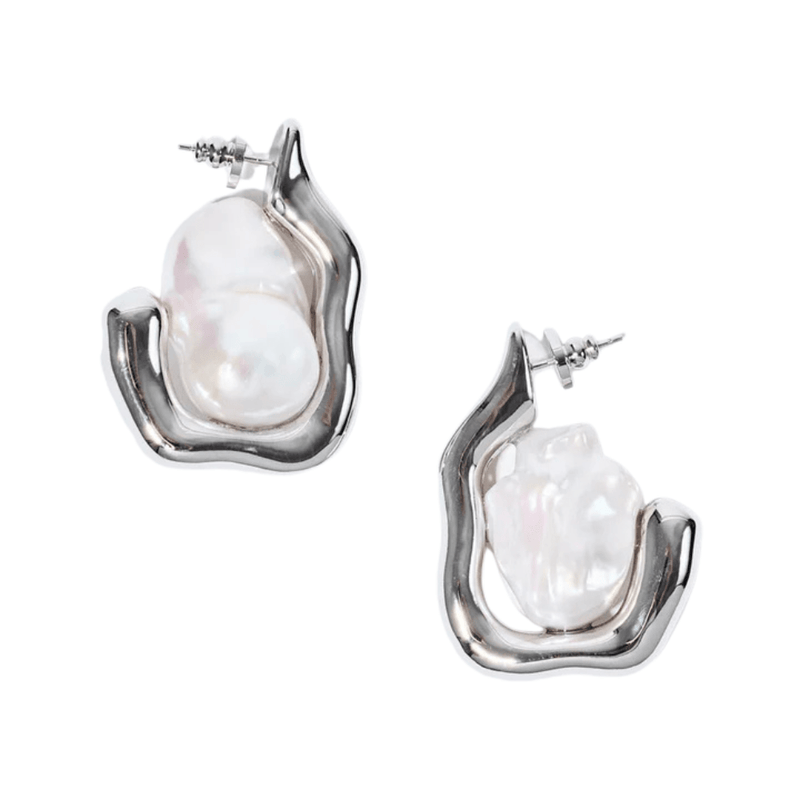 Pearl Octopuss.y Silver Rina Earrings
