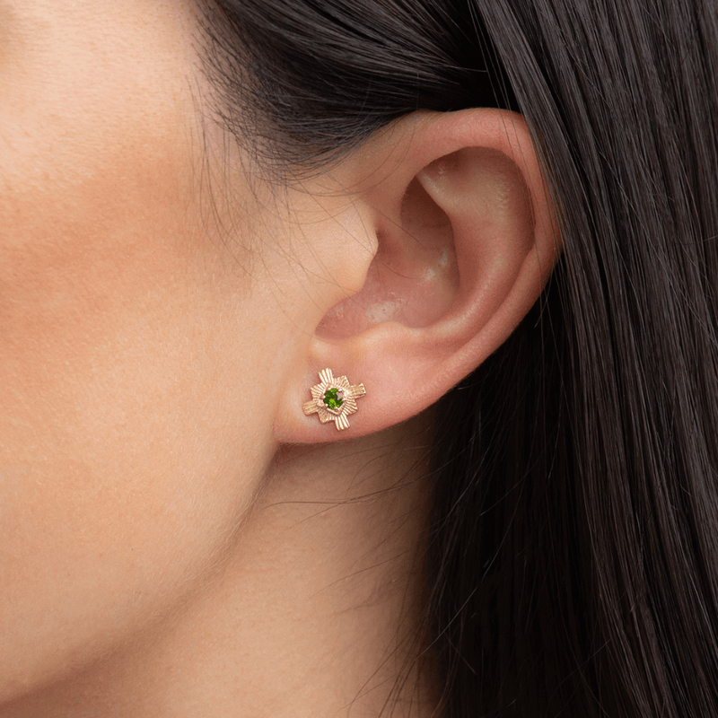 22k gold plated stud earrings