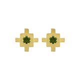 Zoe and morgan green stud earrings