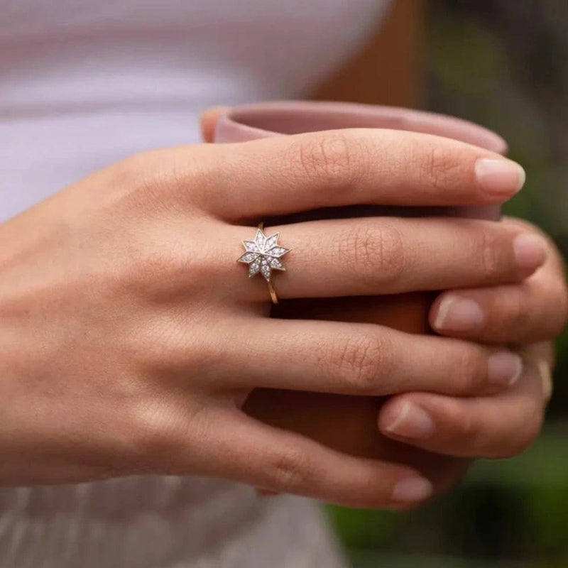 Zoe Morgan White Diamond Lakshmi Ring – Loulerie