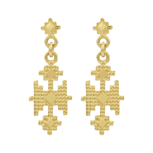 Pisac earrings gold plating