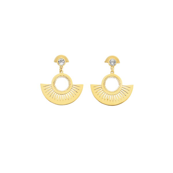 rose quartz earrings