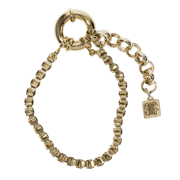 Pearl Octopuss.y Gold Big Box Chain Bracelet