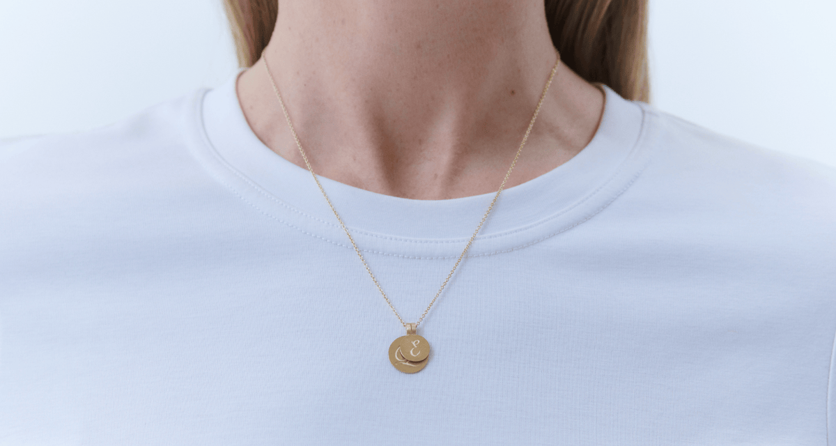 Loulerie Personalised Initial Necklace 9k Gold