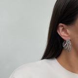 Alexis Bittar Punk Royale Crystal Multi Hoop Earrings
