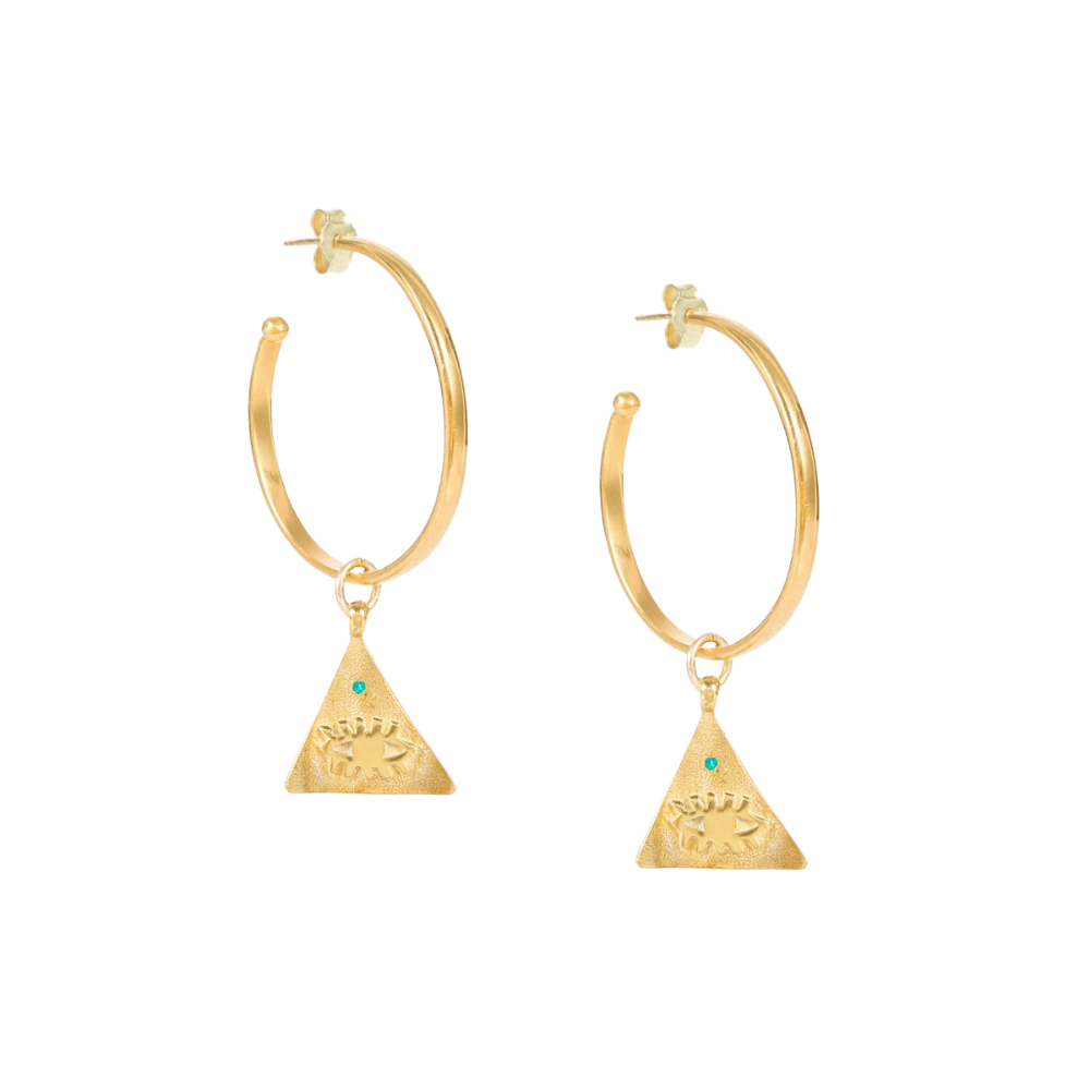 Hermina Athens Kressida Pyramis Small Hoops