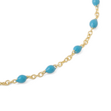 loulerie necklace beaded turquoise necklace summer