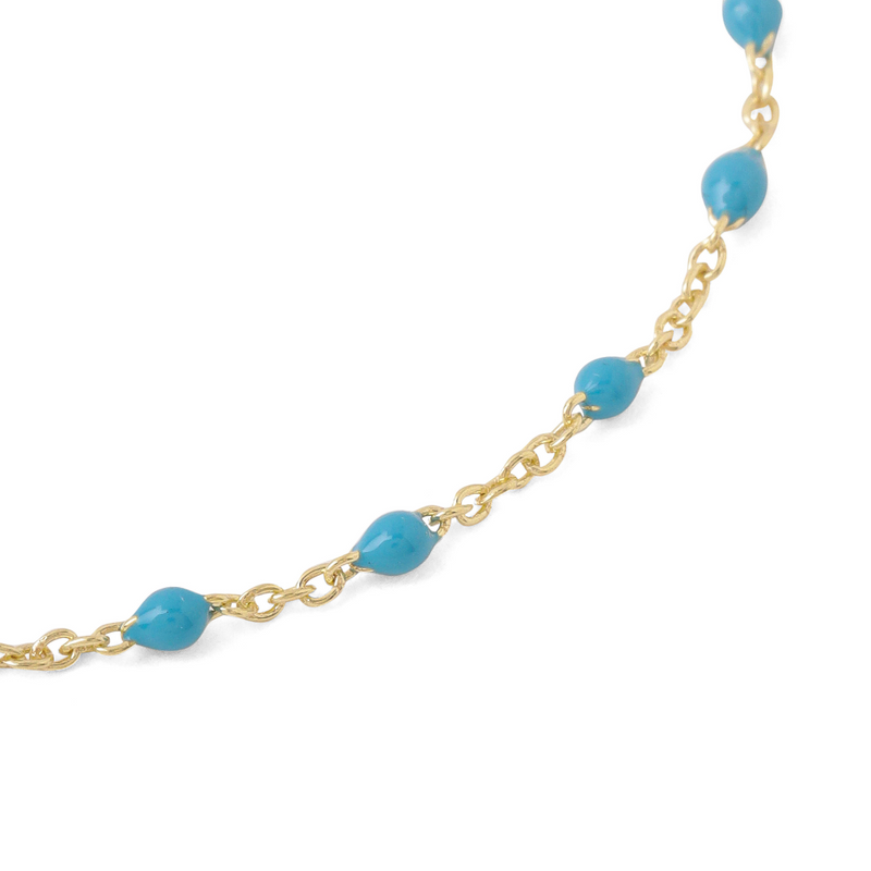 loulerie necklace beaded turquoise necklace summer