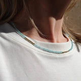 loulerie summer necklace apatite gold necklace