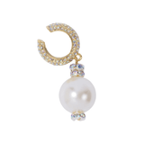 Pearl Octopuss.y Gold Moon Ear Cuff