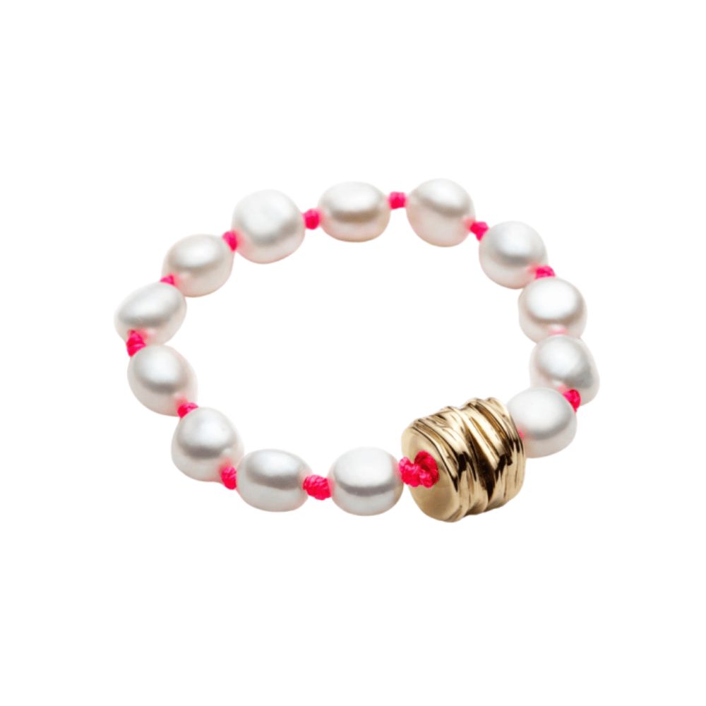 Nina Janvier Neon Pink Soga Bracelet