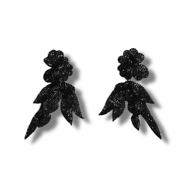 A.B. Ellie Maj Black Drop Earrings
