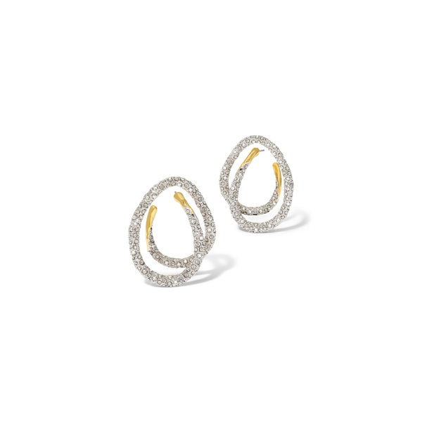 Alexis Bittar Solanales Crystal Spiral Post Earring