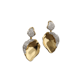 Alexis Bittar Solanales Crystal Petal Front Back Earrings