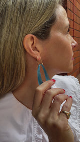 Alexis Bittar Lucite Link Wire Earrings