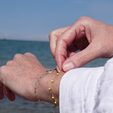 bracelet stack summer bracelet enamel bracelet chain bracelet matching set 