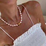 Nina Janvier Neon Pink Soga Necklace