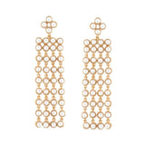 Joanna Laura Constantine Pearl Mesh Fringe Earrings