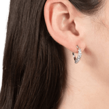 Alexis Bittar Solanales Silver Crystal Extra Small Hoops