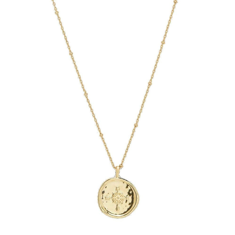 gold compass pendant necklace
