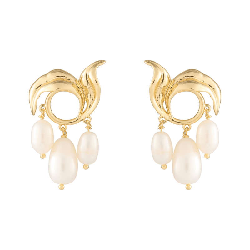 Mignonne Gavigan White Gold Allegra Studs Earrings