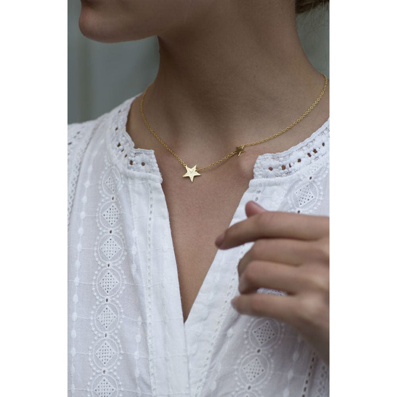 Gorjana Super Star Necklace | 18K Gold Plate | Star
