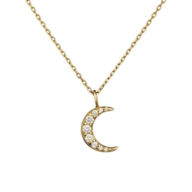 diamond moon necklace - lenawald