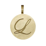 Loulerie 9k Gold Individual Initial Disc (11mm)