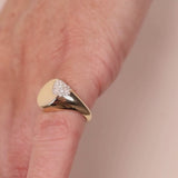 Loulerie Crushed All Diamond Signet Ring