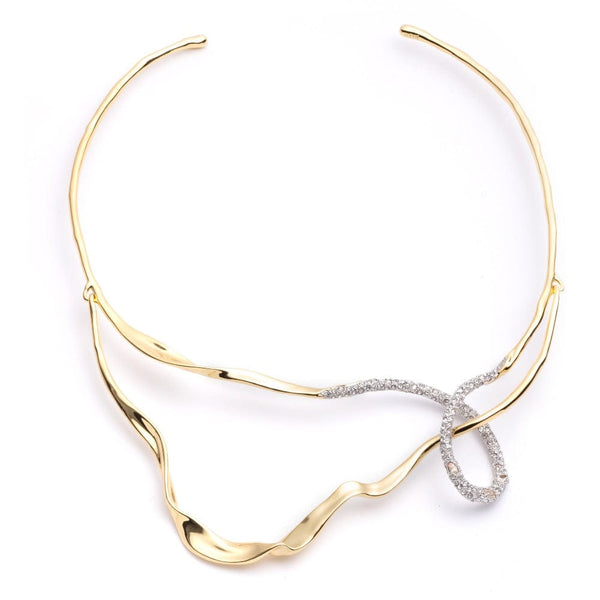 Shop Alexis Bittar Crystals Solanales Looped Collar Necklace | Product Image