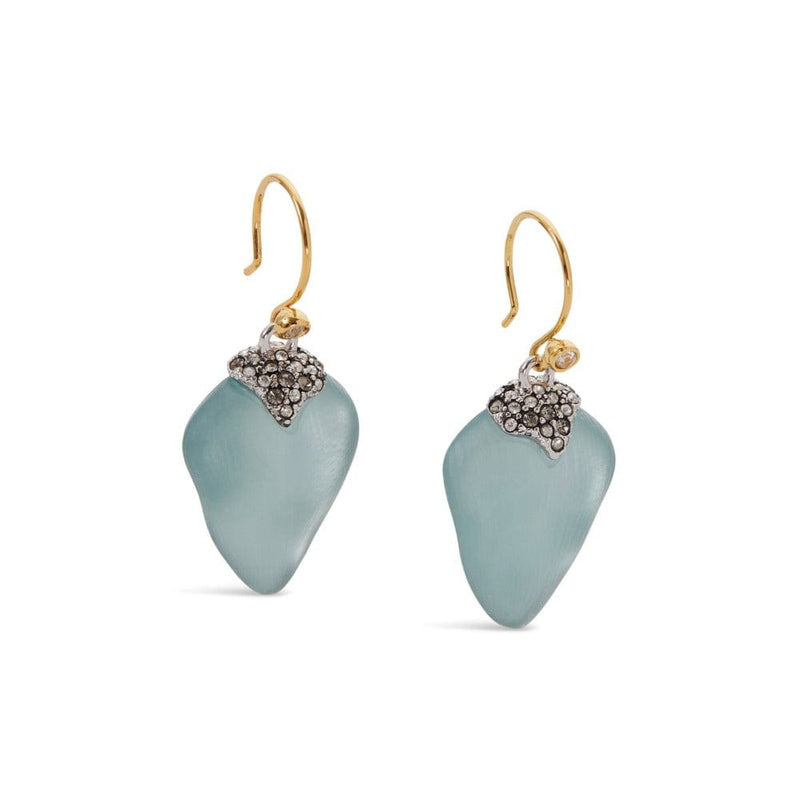Alexis Bittar Blue Grey Solanales Crystal Lucite Drop Earrings | Product Image 2