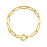 Gold chain bracelet