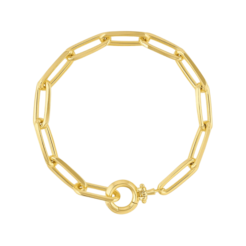 Gold chain bracelet