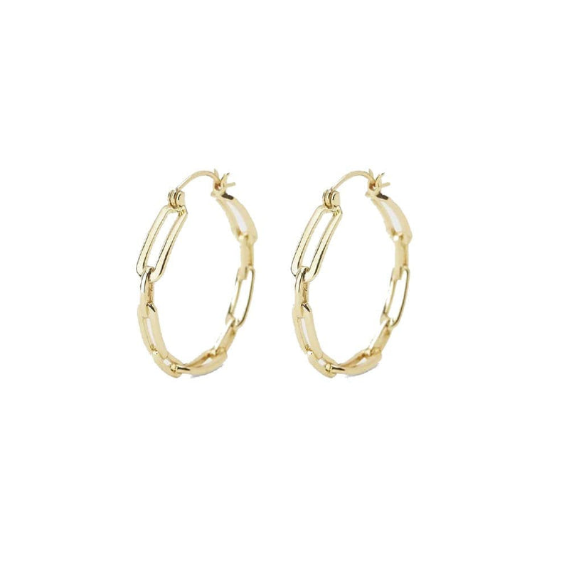 gold link hoops