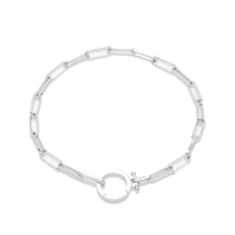Silver link bracelet