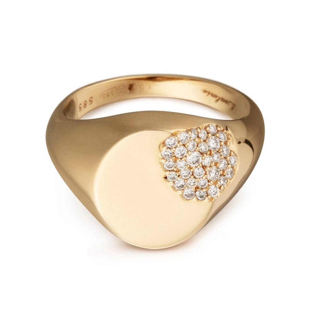 Loulerie Crushed All Diamond Signet Ring